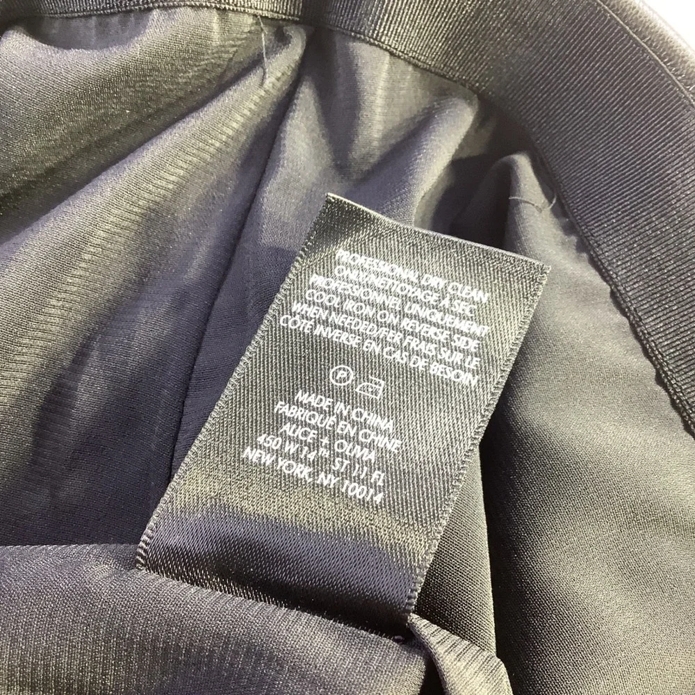 Faux Leather Black Pencil Skirt - Unbranded
